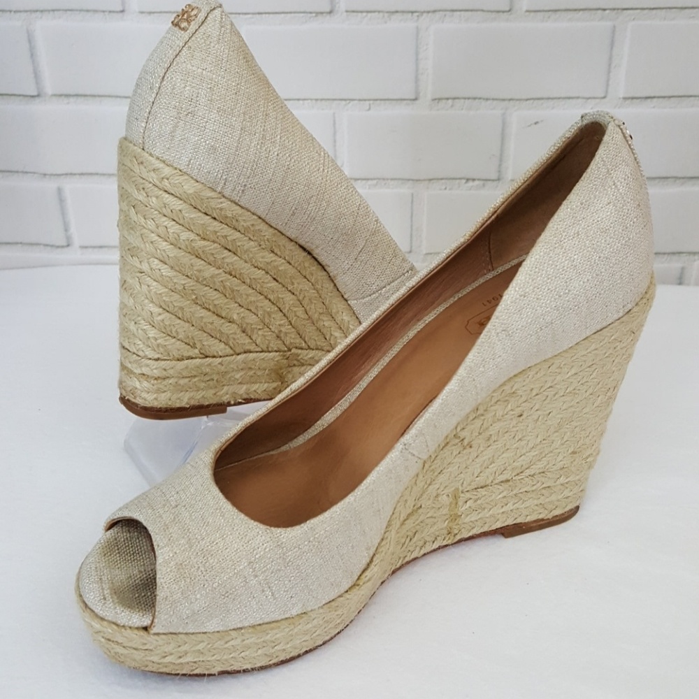 Coach Milan espadrille wedge heel sandals size 7